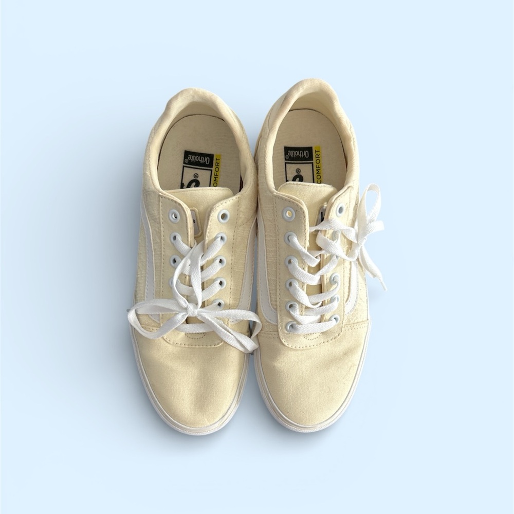 Vans Off-White Canvas Sneakers